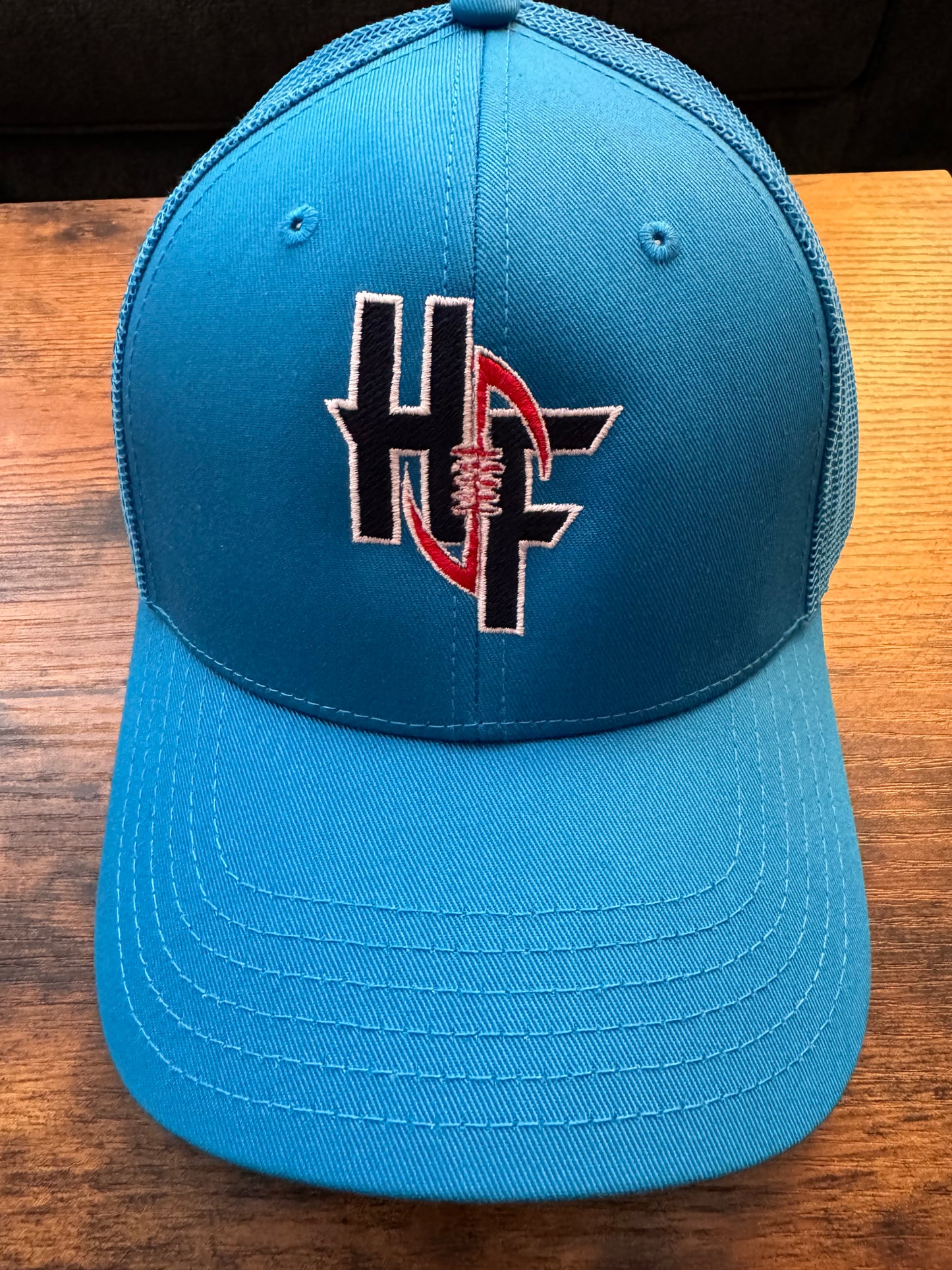 Houston Football Blue Snapback Trucker Hat