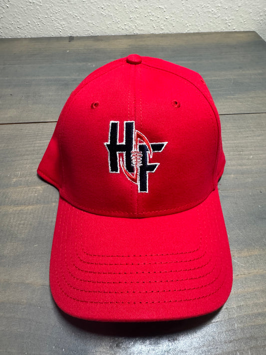 Houston Football Logo Red Flexfit Hat (L/XL)